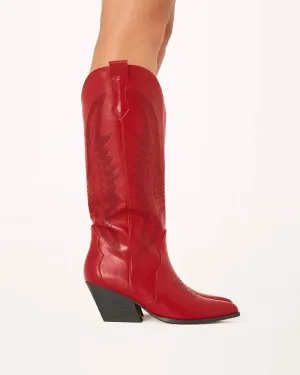 Zayda Boots In Red