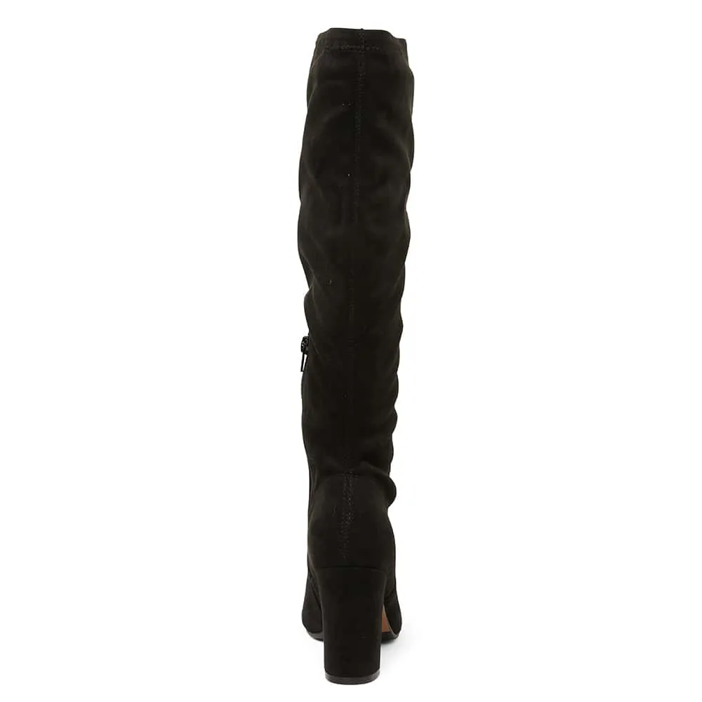 Zeck Boot in Black Fabric