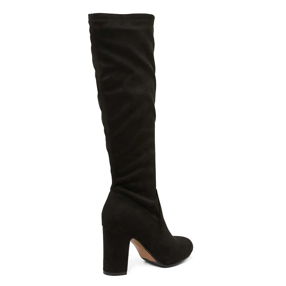 Zeck Boot in Black Fabric