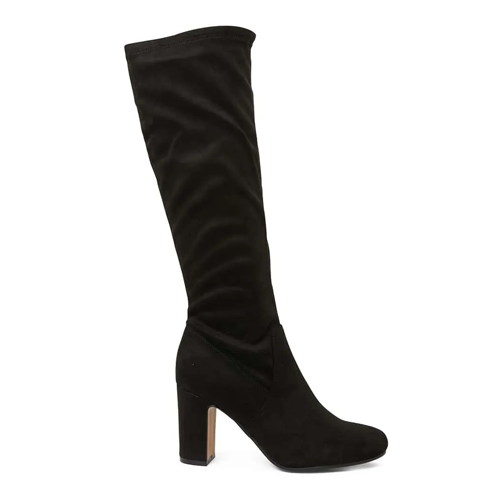 Zeck Boot in Black Fabric