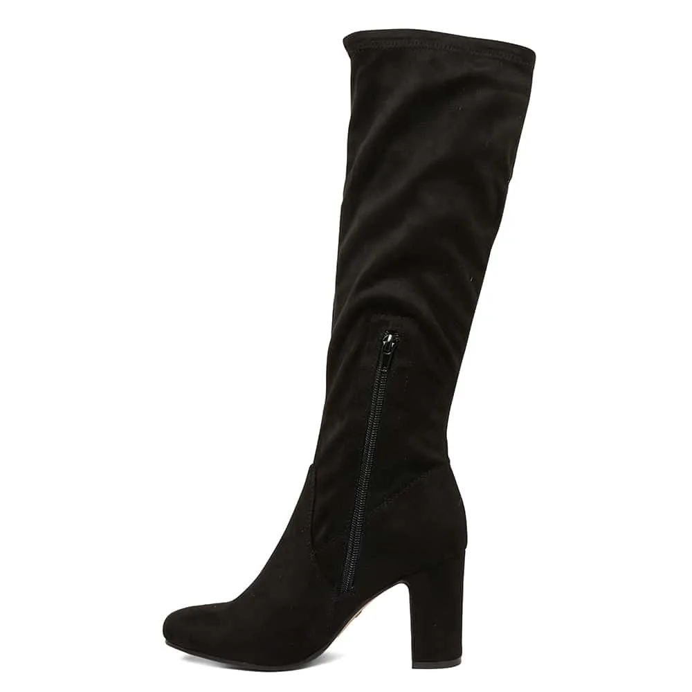 Zeck Boot in Black Fabric