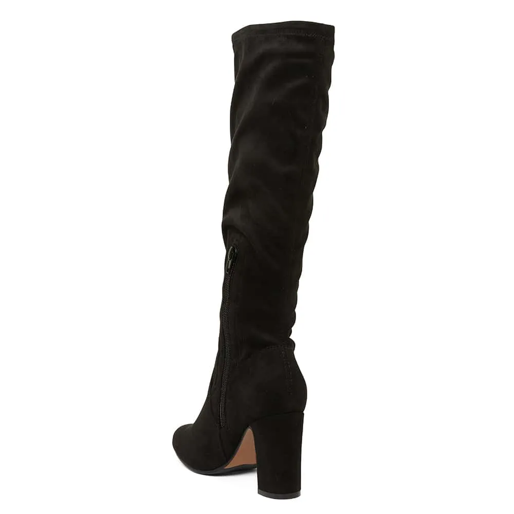 Zeck Boot in Black Fabric