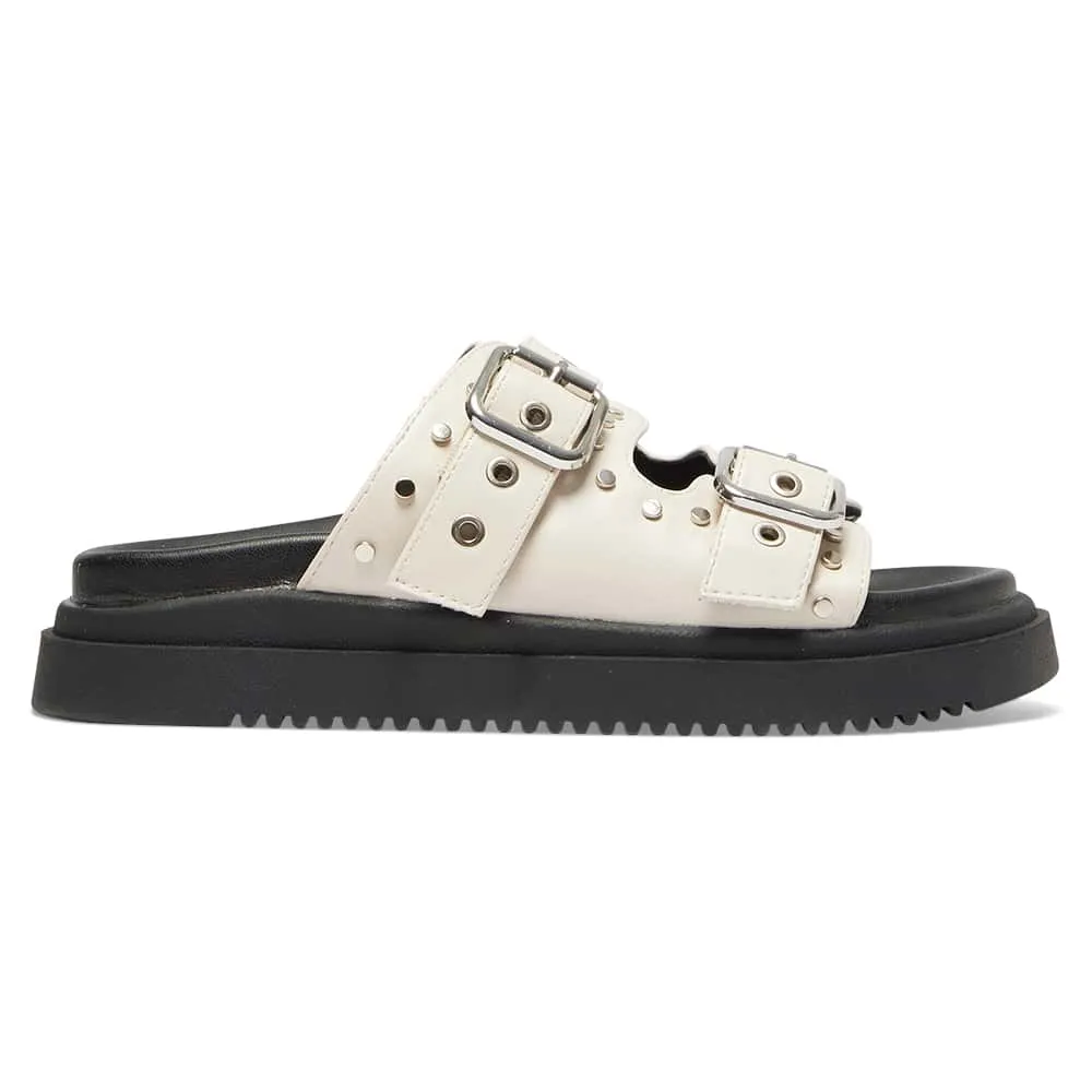 Zora Sandal in Beige Smooth