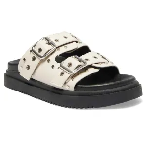 Zora Sandal in Beige Smooth